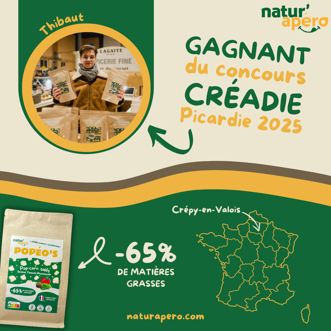 đ NaturâApĂ©ro remporte le Prix CrĂ©adie Picardie 2025 â CatĂ©gorie Jeune Entrepreneur !
